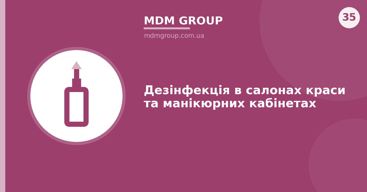 Дезінфекція в салонах краси та манікюрних кабінетах
