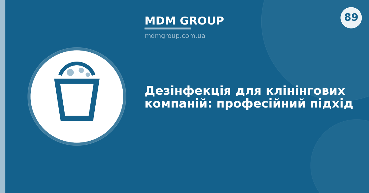 Дезінфекція для клінінгових компаній: професійний підхід